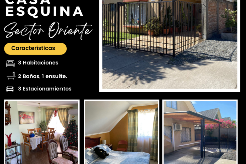 ARRIENDO DE CASA EN SECTOR ORIENTE